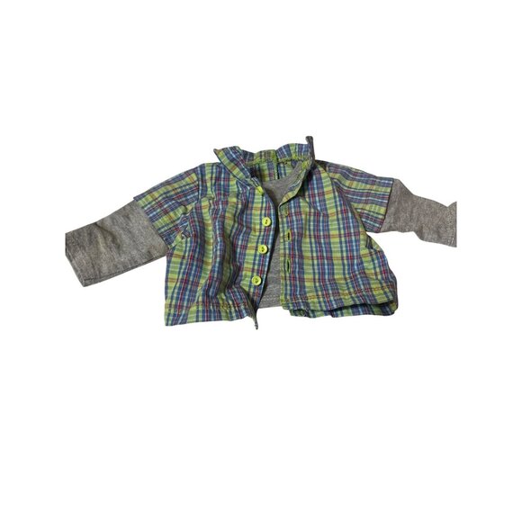 Build A Bear Clothes Bundle: Plaid Shirt Hooded Top Checkered Shorts Camouflage - Picture 3 of 7
